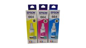 Kit 3 tinta 664 epson l120 l200 l210 l365 l375 l380 l396 Kit 3 tinta 664 epson l120 l200 l210 l365 l375 l380 l396