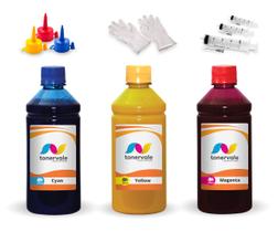 Kit 3 Tinta Compatível Para Brother DCP-T300 BT6001Bk e BT5001 250ml