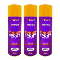 Kit 3 Tinta de Tecidos Roupas Estofados Carpetes Tingespray Tecidos 300ml