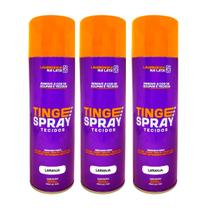 Kit 3 Tinta de Tecidos Roupas Estofados Carpetes Tingespray Tecidos 300ml
