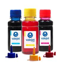 Kit 3 Tinta L380 Cyan Yellow Magenta 100ml Corante Valejet