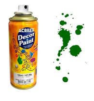 Kit 3 Tinta Spray Decor Paint 150ml Pintura Decorativa Verde - 524 Acrilex