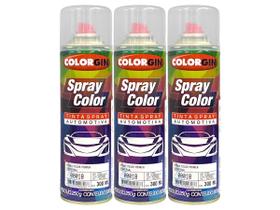 Kit 3 Tinta Spray Primer Color Universal Colorgin 300ml 00018