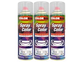 Kit 3 Tinta Spray Primer Color Universal Colorgin 300ml 00018