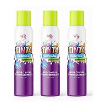 Kit 3 Tinta Spray Temp Cabelo Maluco Carnaval Amarelo Neon Kit 3 Tinta Spray Temp Cabelo Maluco Carnaval Amarelo Neon