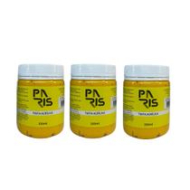 Kit 3 Tintas Acrílicas Artísticas Paris Amarelo Escuro 250ml