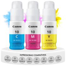 Kit 3 Tintas Color Original Canon Gi10 Gi-10 Compatível GM2010 GM4010 G5010 G5011 G6010 G7010