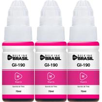 Kit 3 Tintas Para G3110, G3111, G4100 G2100 G2110 Gi-190 Kit 3 Tintas Para G3110, G3111, G4100 G2100 G2110 Gi-190