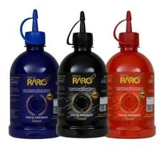 Kit 3 Tintas Pincel Quadro Branco - 500 Ml AZUL PRETO VERMELHO