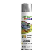 KIT 3 Tintas Spray 400ml Metálica Chesy Alumínio Cobre Cromado Espelhada Rose Verde Vermelho -