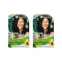 Kit 3 Tintura Nutrisse Garnier 210 Preto Jabuticaba
