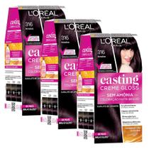 Kit 3 Tinturas Casting Creme Gloss Ameixa 316 Kit 3 Tinturas Casting Creme Gloss Ameixa 316