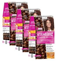 Kit 3 Tinturas Casting Creme Gloss - Chocolate 535