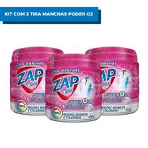 Kit 3 Tira Manchas Poder O2 Zap Clean 450g