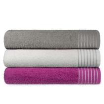 Kit 3 Toalha Banhao Gigante Extra Macia New Sublime com Alta Absorçao