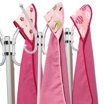 Kit 3 Toalha de Banho Bebê Dupla Face com Capuz Estampado Forrado Super Absorvente 70x70 cm - Mãe e Filho Enxovais Kit 3 Toalha de Banho Bebê Dupla Face com Capuz Estampado Forrado Super Absorvente 70x70 cm - Mãe e Filho Enxovais