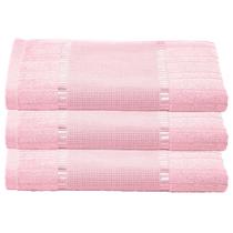 Kit 3 toalha de banho dohler velour bordar ponto cruz bella