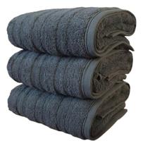 Kit 3 Toalha De Banho Grande Grossa 600g Puro Algodão Loft