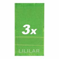 Kit 3 Toalha Social Bordar Escolar 23 x 36cm toalhinha de mão