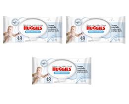 Kit 3 Toalha Umedecida Huggies Recém Nascido 48 Un - Huggies