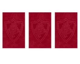 Kit 3 Toalhas Academia/Mão Buettner Vermelho 33x50cm