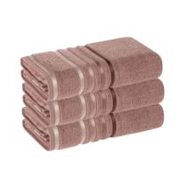 Kit 3 Toalhas Banhão Lumina Karsten 98% Algodão e Barra Elegante