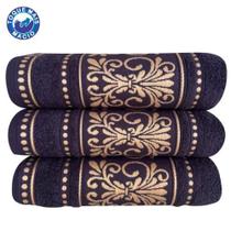 Kit 3 Toalhas Banhão Vicenza Algodão Fio Penteado