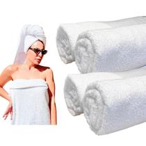 Kit 3 Toalhas Banho Brancas 100 Algodão 125x70cm G230gm2 Residência, Pensão, Spa, Salão de Beleza, Hotel e Pet Shop Kit 3 Toalhas Banho Brancas 100 Algodão 125x70cm G230gm2 Residência, Pensão, Spa, Salão de Beleza, Hotel e Pet Shop