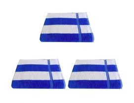 Kit 3 Toalhas Banho Para Praia Piscina - Azul - Lufamar Kit 3 Toalhas Banho Para Praia Piscina - Azul - Lufamar