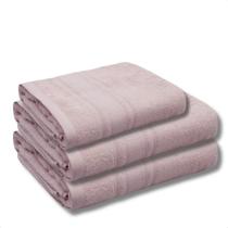 Kit 3 Toalhas Banho Rosto Grande Macia Mêmphis Fio Egípcio