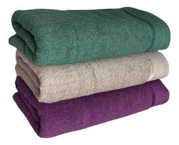 Kit 3 Toalhas De Banhão Premium Eleganz 75x150 -100% Algodão Kit 3 Toalhas De Banhão Premium Eleganz 75x150 -100% Algodão
