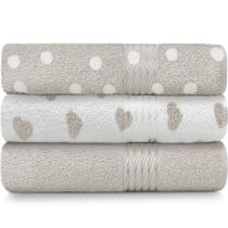 Kit 3 Toalhas de Banho 100% Algodão Prisma Dohler