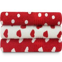 Kit 3 Toalhas de Banho 100% Algodão Prisma Dohler