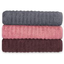 Kit 3 Toalhas De Banho Gramatura 500 Jogo De Toalha Banhão Kit 3 Toalhas De Banho Gramatura 500 Jogo De Toalha Banhão