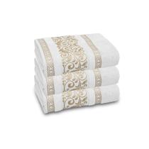 Kit 3 Toalhas de Banho Modelo La Vie - 450g/m - Macia