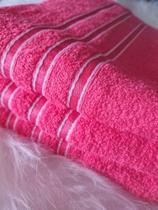 Kit 3 toalhas de banho sortidas Camesa 100% algodão macia