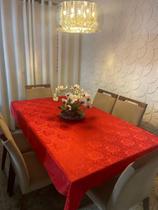 Kit 3 Toalhas de mesa jacquard luxo 6 cadeiras Para Cozinhas PREMIUM A PRONTA ENTREGA - AF ENXOVAIS