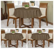 Kit 3 Toalhas De Mesa Oxford Redonda 1,45m 4 lugares Várias Cores Buffet Kit 3 Toalhas De Mesa Oxford Redonda 1,45m 4 lugares Várias Cores Buffet