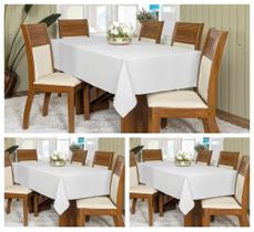 Kit 3 Toalhas De Mesa Oxford Retangular 2,50x1,45m 8 Lugares Kit 3 Toalhas De Mesa Oxford Retangular 2,50x1,45m 8 Lugares