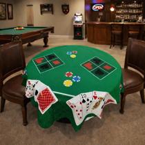Kit 3 Toalhas de Mesa Para Jogos de Baralho Cartas Poker Redonda PÔQUER 1,40m Kit 3 Toalhas de Mesa Para Jogos de Baralho Cartas Poker Redonda PÔQUER 1,40m