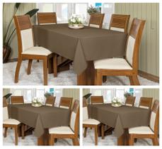 Kit 3 Toalhas De Mesa Retangular Oxford 2,00x1,45m 6 Lugares Kit 3 Toalhas De Mesa Retangular Oxford 2,00x1,45m 6 Lugares