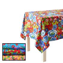Kit 3 Toalhas de Mesa Tecido Chita Floral 70x70 - Festa Junina Country Havaiana Piquenique Decoração