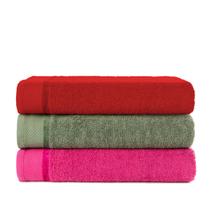 Kit 3 Toalhas de Rosto Felpuda Grossa Luxo Canadá