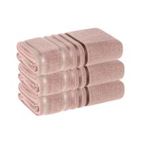 Kit 3 Toalhas de Rosto Lumina Karsten Toque Ultra Macio e Alta Absorção