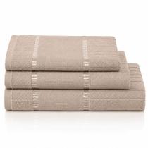 Kit 3 Toalhas Dohler Bella Para Bordar Ponto Cruz, Etamine Banho, Rosto e Lavabo