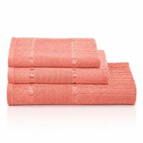Kit 3 Toalhas Dohler Bella Para Bordar Ponto Cruz, Etamine Banho, Rosto e Lavabo
