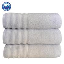 Kit 3 Toalhas Gigante Twist Algodão Fio Penteado Macia