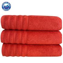 Kit 3 Toalhas Gigante Twist Algodão Fio Penteado Macia Kit 3 Toalhas Gigante Twist Algodão Fio Penteado Macia