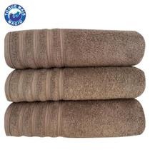 Kit 3 Toalhas Gigante Twist Algodão Fio Penteado Macia Kit 3 Toalhas Gigante Twist Algodão Fio Penteado Macia