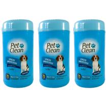 Kit 3 Toalhas Lenços Umedecidos Para Pet Cães Macho Kit 3 Toalhas Lenços Umedecidos Para Pet Cães Macho